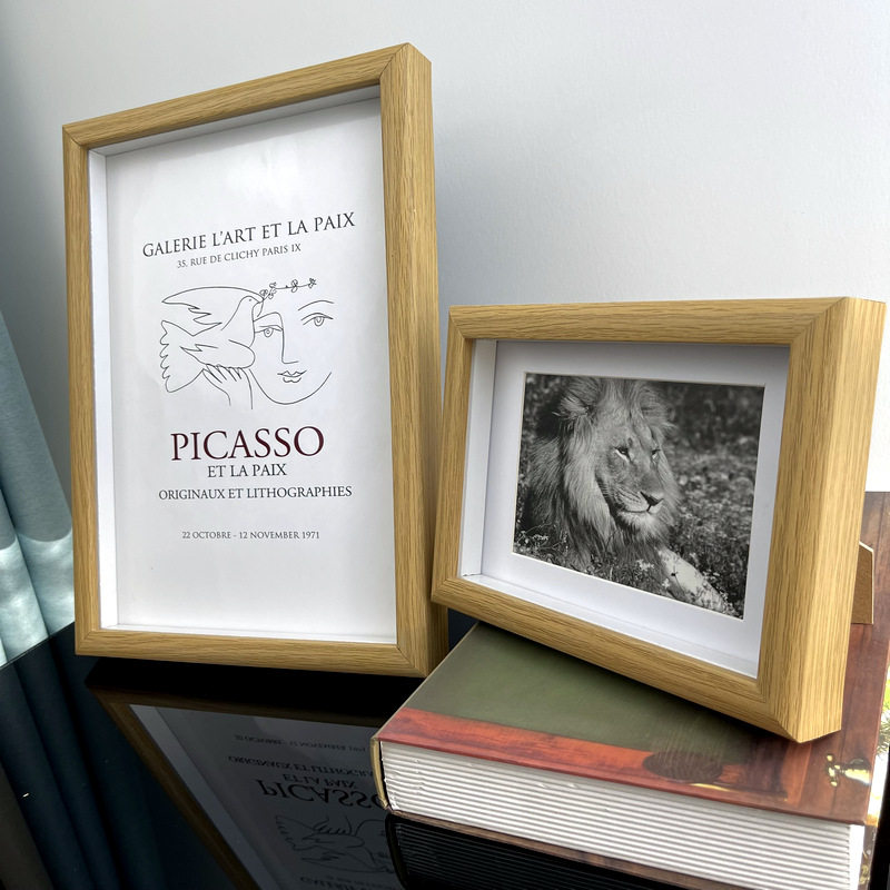 Picture Frame Stereo Hollow Wooden Photo Frame Table Creative Ornaments Home Decoration Photo Frame Multi-Color Dried Flower Photo Frame