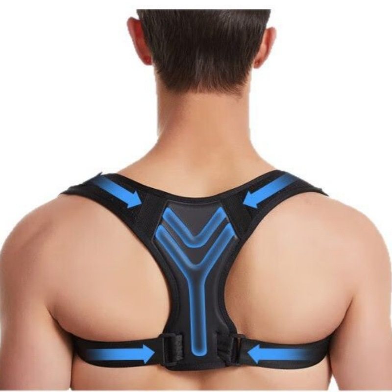 Hunchback Corrector for Men and Women, Posture Correction Belt for Adults to Correct Posture, Scoliosis, Open Shoulders, Straight Back, Anti-Hunchback Artifact