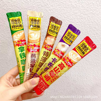 Four Cats Latte Coffee Espresso Cappuccino Coffee Oatmeal Latte Coffee 15g*60 Sticks