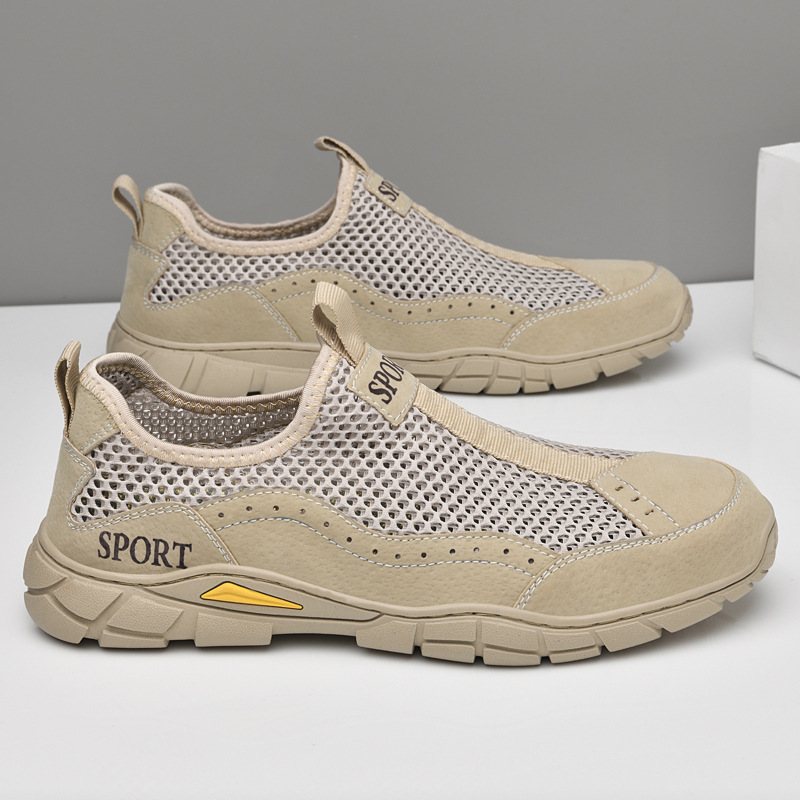 Giày Thể Thao Nam Chất Liệu Da Bò Big Size Ngoại Cỡ Thoáng Khí Hàng Mùa Hè