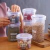 Sealed Transparent Plastic Fresh-Keeping Jars Food Jars Kitchen Grain Storage Boxes Storage Jars Wholesale
