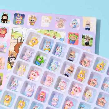 Labubu Full Set of Hole-In-The-Wall Toys, Labubu Poke-And-Pop 3D Doll Blind Box, Pop-Up Stall Toys