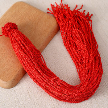 Hand-woven simple necklace rope men's and women's DIY woven red rope necklace lanyard 5 cents low-cost direct sales