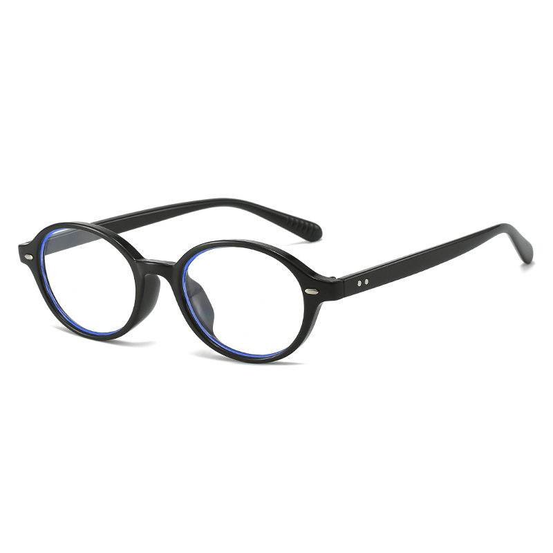 New Oval Eyeglass Frames Korean Trendy Brand Fme Trendy Retro Round Artistic Youth Exquisite Non-Prescription Glasses