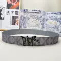 Gray print dr black silver buckle