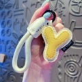 Leather 26 letter rope buckle-letter y