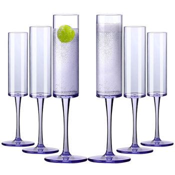 5.5oz/175ml Amazon plastic goblet goblet transparent champagne glass cocktail glass
