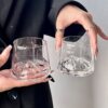Fuji Mountain Cup Crystal Iceberg Glass Household Tea Cup Japanese-style Mountain View Cup High-grade Whiskey Glass
