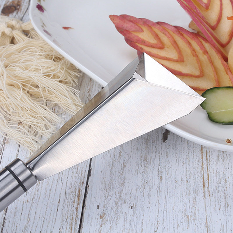 Household stainless steel fruit carving knife Apple shaper striped carving knife cucumber disc pattern cutter