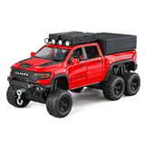 1:32 Модель легкосплавного внедорожника Dodge Tyrannosaurus RV с откидывающимся звуком и легким пикапом, предметы коллекционирования энтузиастов оптом