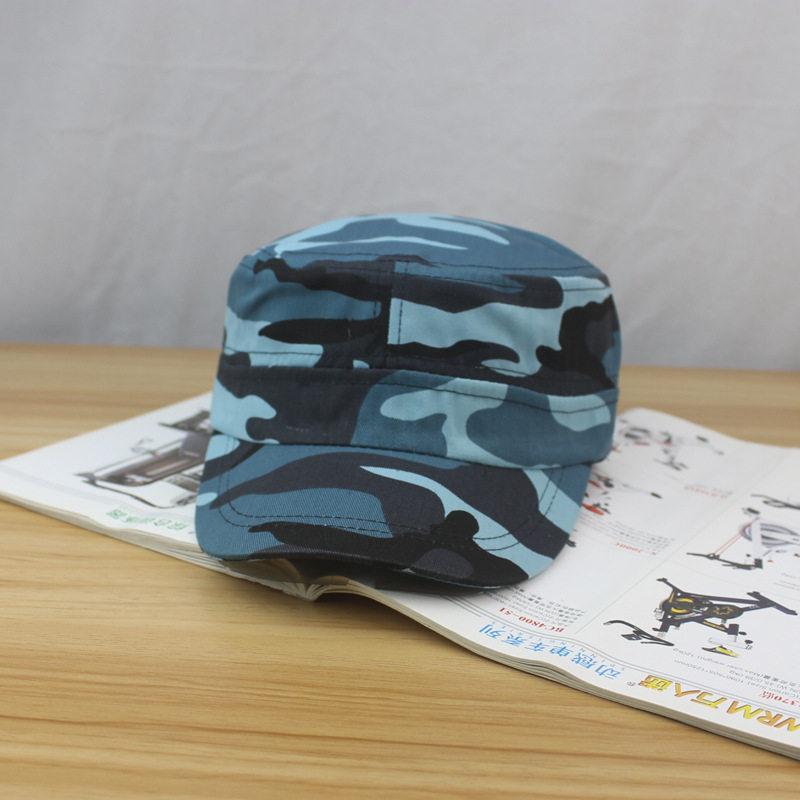 迷彩帽户外运动防晒遮阳帽军训团体活动平顶帽汽修电焊防尘鸭舌帽