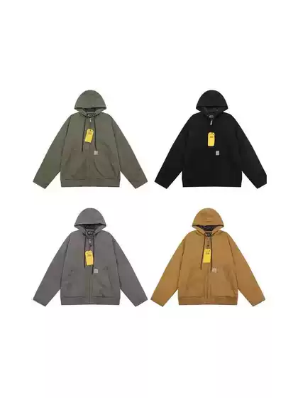Foreign Trade American Carter J130 Classic American Canvas Hooded Work Jacket Plus Cotton Heavy Men's and Women's Jacket Trendy