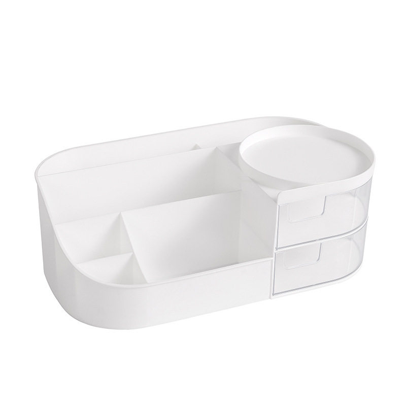 New Multi-functional Cosmetic Storage Box Desktop Dressing Table Cosmetic Mirror Skin Care Products Storage Rack Lipstick Storage Box