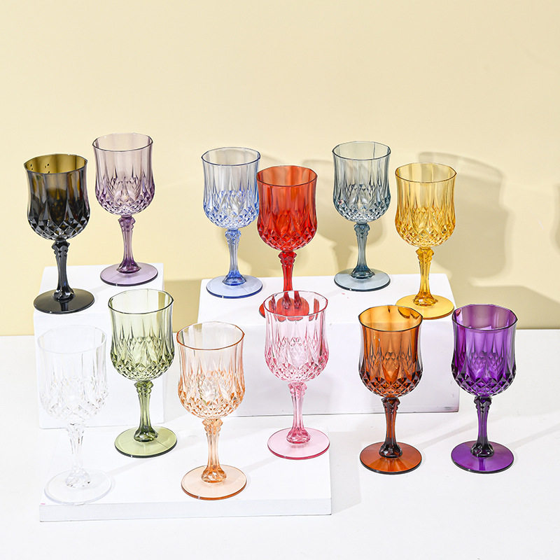 Direct Sales from the Manufacturer, Large Quantity, High-Quality Imitation Glass Plastic Cups, Tall Plastic Cups, Drinking Cups, Red Wine Glasses, Wine Accessories