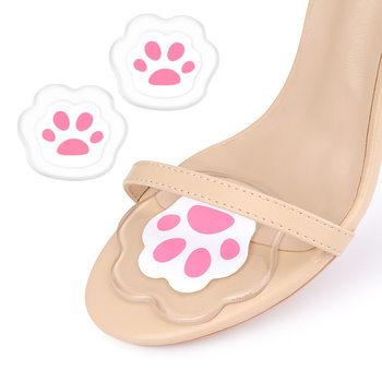 Forefoot Pads, High-Heeled Shoes, Sandals, Anti-Wear, Random Stickers, Soft and Shock-Absorbing Half-Size Pads, Cartoon Forefoot Pads
