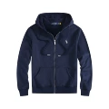 Metal zipper-navy white label
