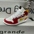 83. White red yellow toe