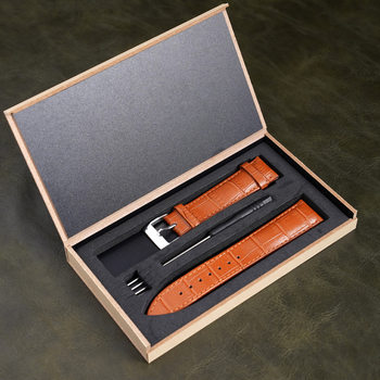 Portable watch strap packing box all kinds of watch strap universal wooden box portable wooden watch strap storage box watch strap box