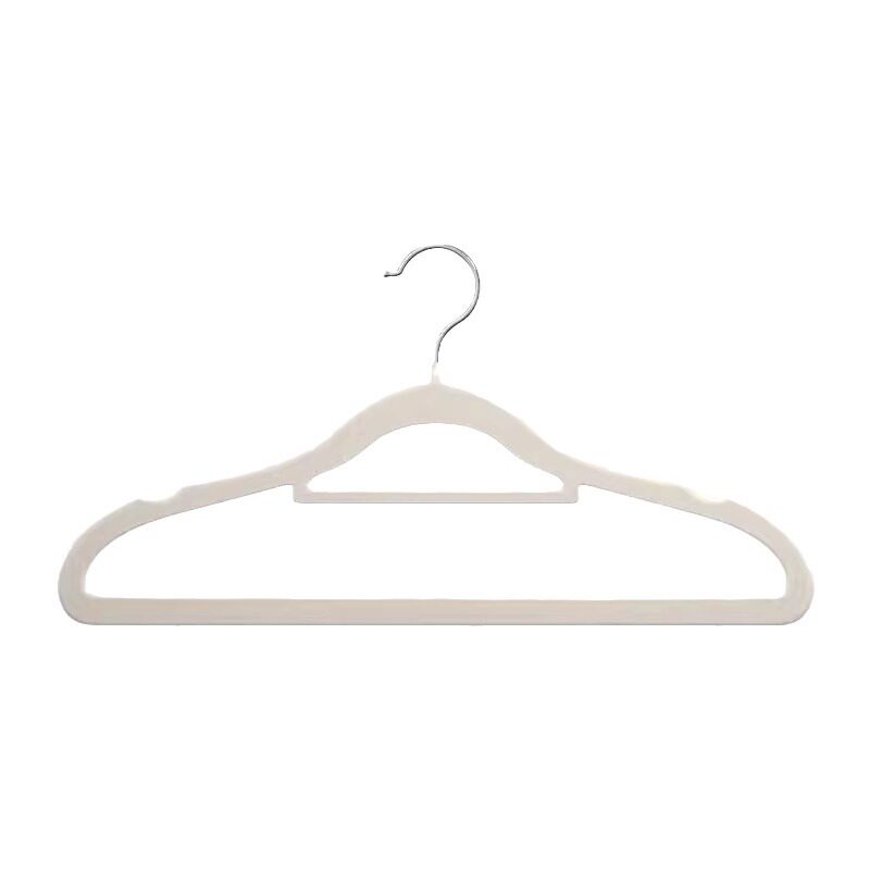 Household Non-Slip Flocked Clothes Hanger Household Clothes Hanging Organizer Shoulder Corner Non-Marking Non-Slip Clothes Hanging Storage Special Clothing Store
