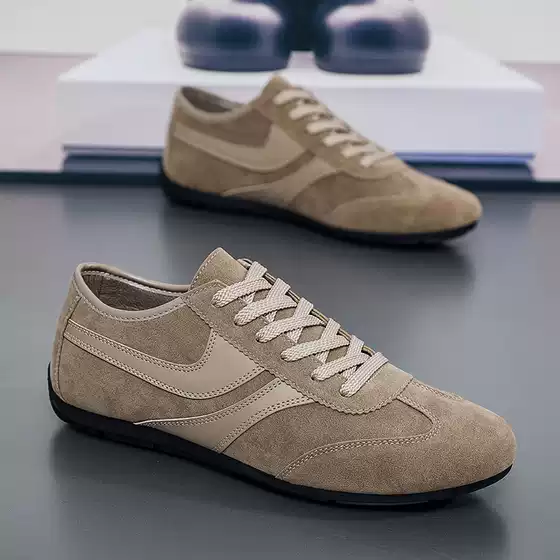Men's Casual Shoes, German Training Shoes, Flat-Soled Single Shoes, Sports Shoes, Lace-Up Men's Shoes, Men's Loafers, Men's Summer Breathable Shoes
