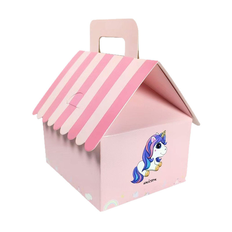 Pet Party Cardboard Box, Dog Party House DIY Creative Wedding Gift Box, Party Favor Candy Box, Portable Ins-Style