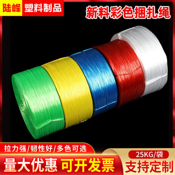 Plastic Rope Strapping Rope Nylon Rope New Material Tear Film Tie Packing Rope Packaging Rope Sealing Rope Plastic Rope