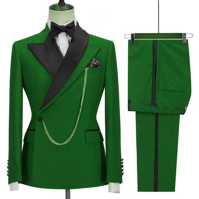Business casual suit groom and groomsmen suit two-piece men's suit