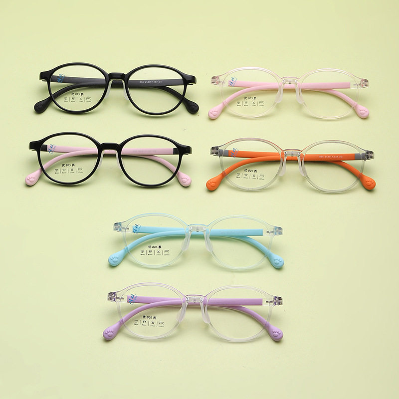 New Children's Frame Small Frame Comfortable Silicone Children's Frame Glasses Can Be Equipped with Anti-Blue Light Children's Glasses Frames Wholesale