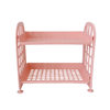 New Ins Cosmetic Jewelry Double-layer Folding Storage Rack Simple Household Desktop Bathroom Storage Rack Storage Rack