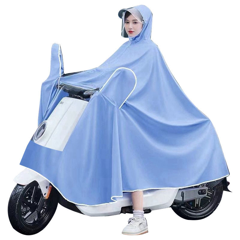 Oxford Cloth Raincoat for Motorcycles and Electric Vehicles, Long and Enlarged, Specifically for Electric Bikes, Rainproof, Thickened and Enlarged, Cross-Border