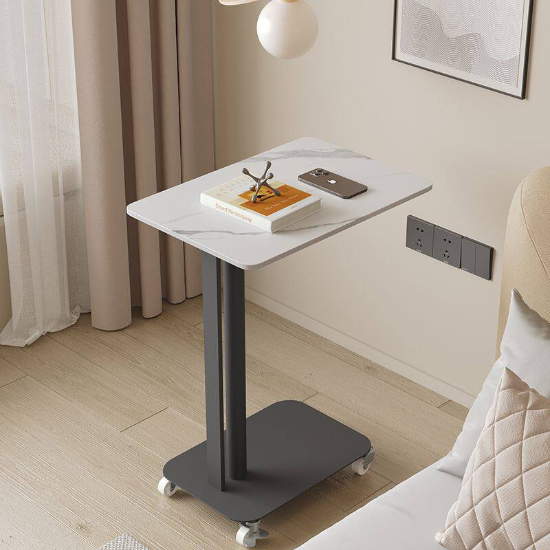 Cream Style Bedside Table Small Bedroom Home Simple Modern Light Luxury Alternative Iron Mobile Storage Rack Side Table