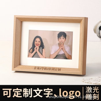Customized Photo Frame Logo Photo Printing and Lettering Wooden Table 678 10inch A4 Simple Calligraphy Picture Frame Wholesale