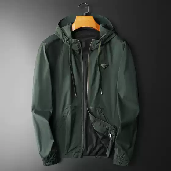 New Arrival Casual Hooded Jacket for Men Spring Fashion Light Luxury Streetwear Coat