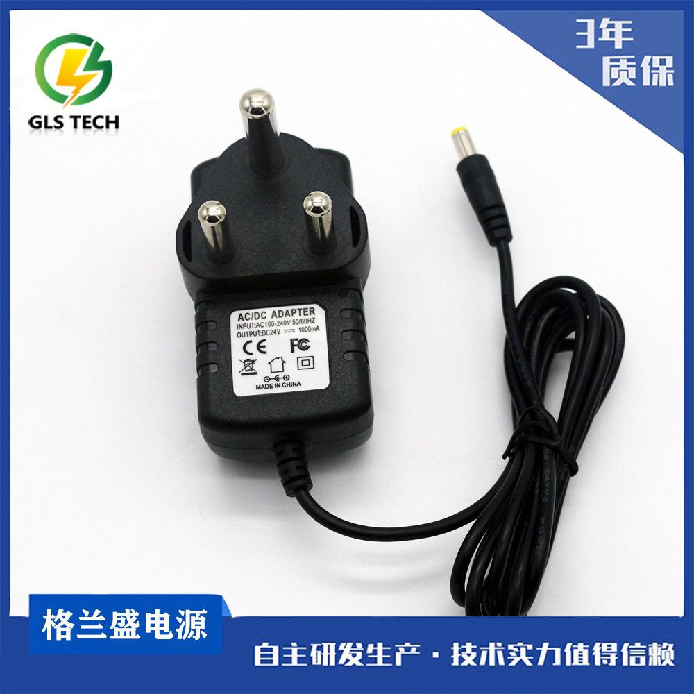 12V2A large South Africa power adapter rubber shell 24V5V9V 10W12W18W24W South Africa charger