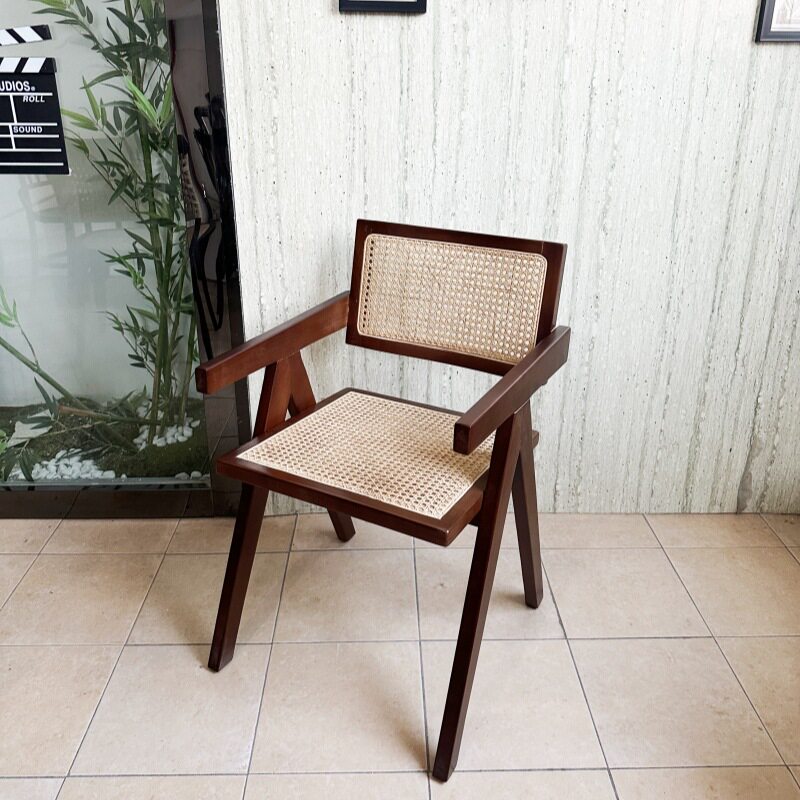 美式复古实木方形桌椅组合咖啡厅奶茶店甜品店西餐厅清吧商用桌子