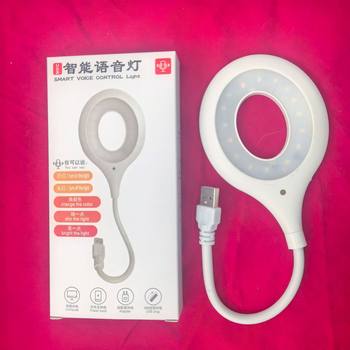 Artificial Intelligence Voice Control USB Night Light Voice Control Bedroom Bedside Table Lamp Sleep Companion Small Intelligent Sensor