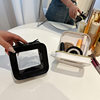 2026 Cross-Border Amazon New White Simple and Stylish Transparent Cosmetic Bag Lipstick Storage Bag Small Clutch Bag