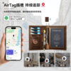Fashion Crazy Horse Leather Neutral Passport Bag Retro Casual Airtag Passport Holder Business Travel Anti-Theft Id Card Bag