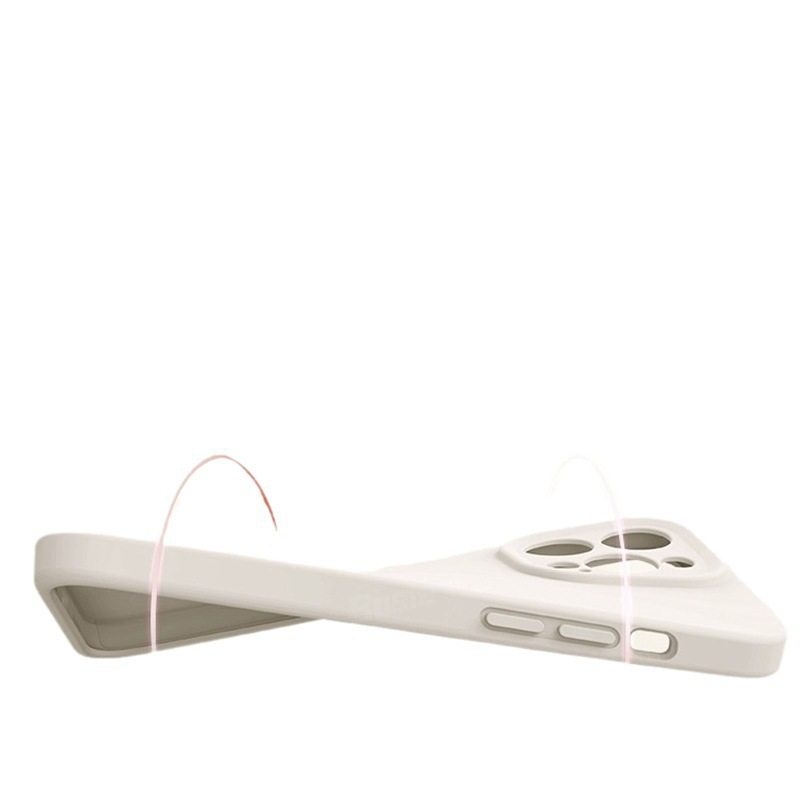 Suitable for Iphone15 Concave and Convex Lens Liquid Silicone Mobile Phone Case 16Promax Apple 14/13 Anti-Fall 12/11