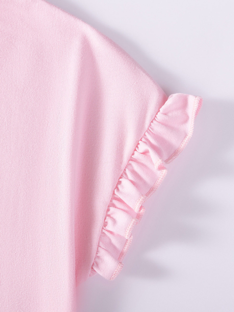 Girls' Dress, Summer Short-sleeve Kids' Dress, Cute Cartoon Baby Dress