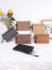 Canvas Small Wallet Coin Purse Portable Small Bag Lanyard Buckle Women's Wallet Coin Key Card Bag Cosmetics Bag