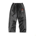 Satin pants (black)