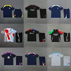 Football Training Uniform Set Barcelona Arsenal Paris Dortmund Inter Milan Ajax Atletico Madrid Manchester City Short-Sleeved Jersey