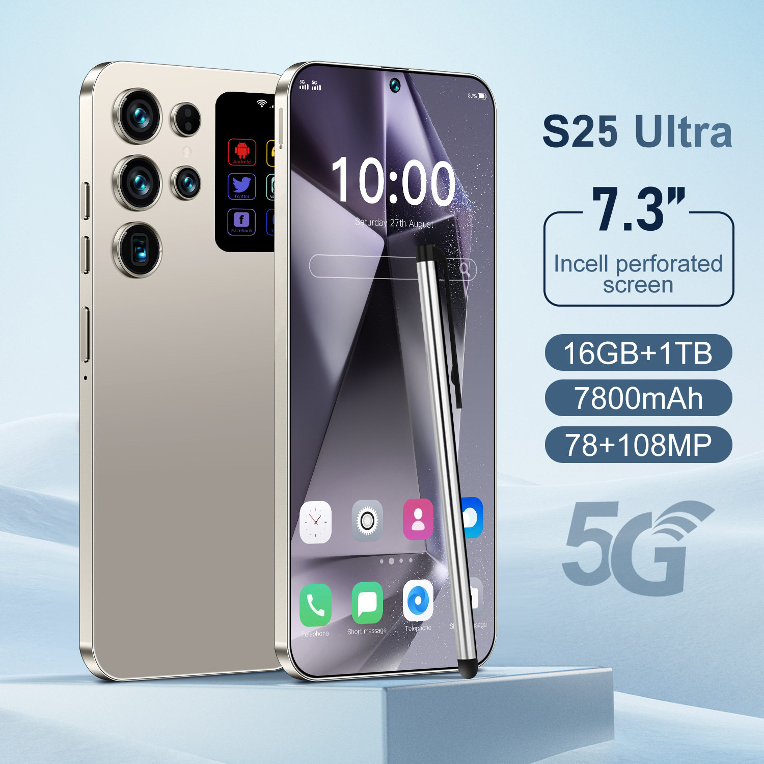 智能手机S26 Ultra 高清大屏16+1T现货安卓源头工厂直发双卡双待