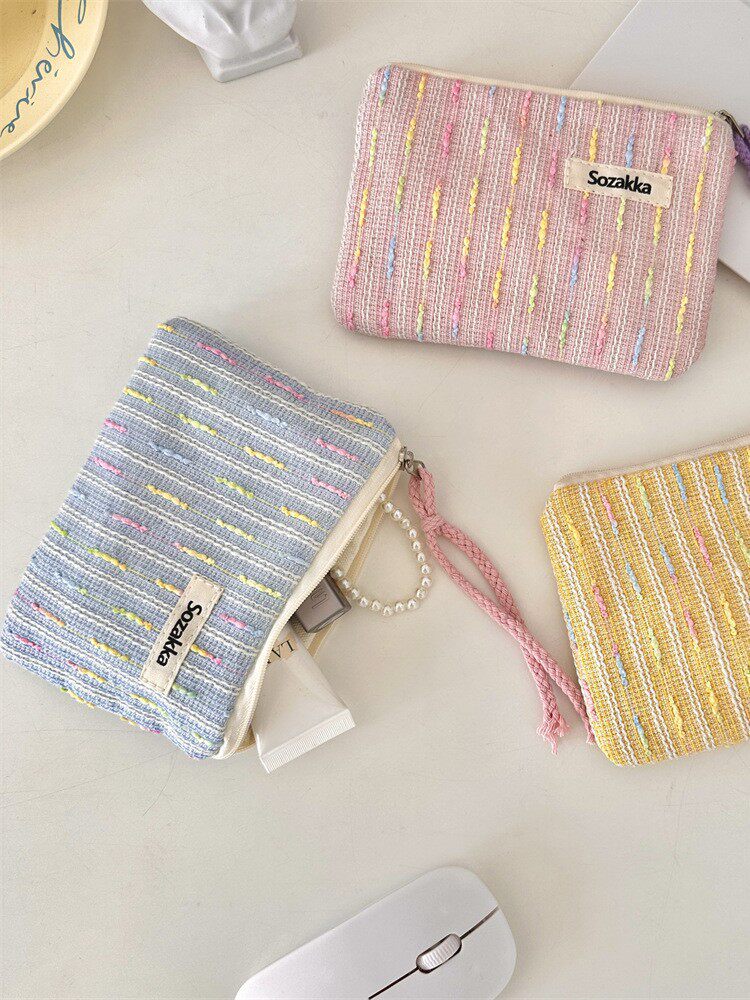 49292 Cute Small Makeup Bag Student Earphones Lipstick Storage Bag Portable Small Bag Girl Makeup Bag