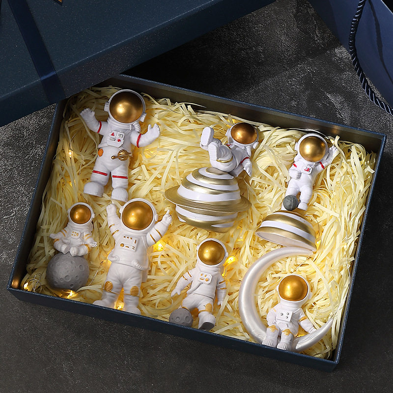 宇航员摆件小太空人模型树脂工艺品家居桌面装饰品情人节生日礼物