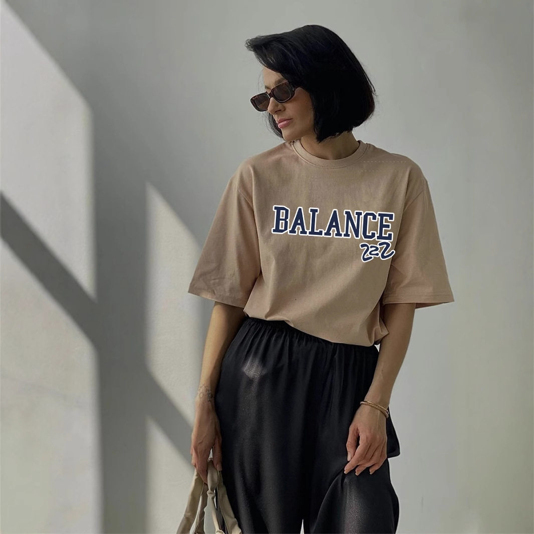 Womens Summer Graphic T Shirt Loose Fit Round Neck Short Sleeve 100 Cotton Casual Wear Wholesale Available