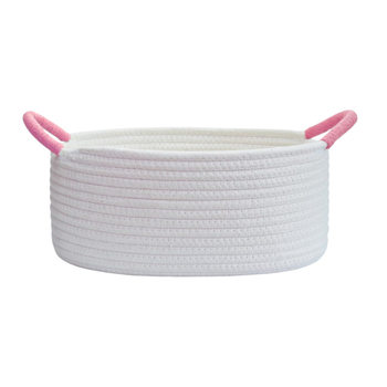 Amazon Cotton Rope Storage Basket High Toughness and High Elasticity Quality Cotton Thread Woven Basket Desktop Entrance Storage Box