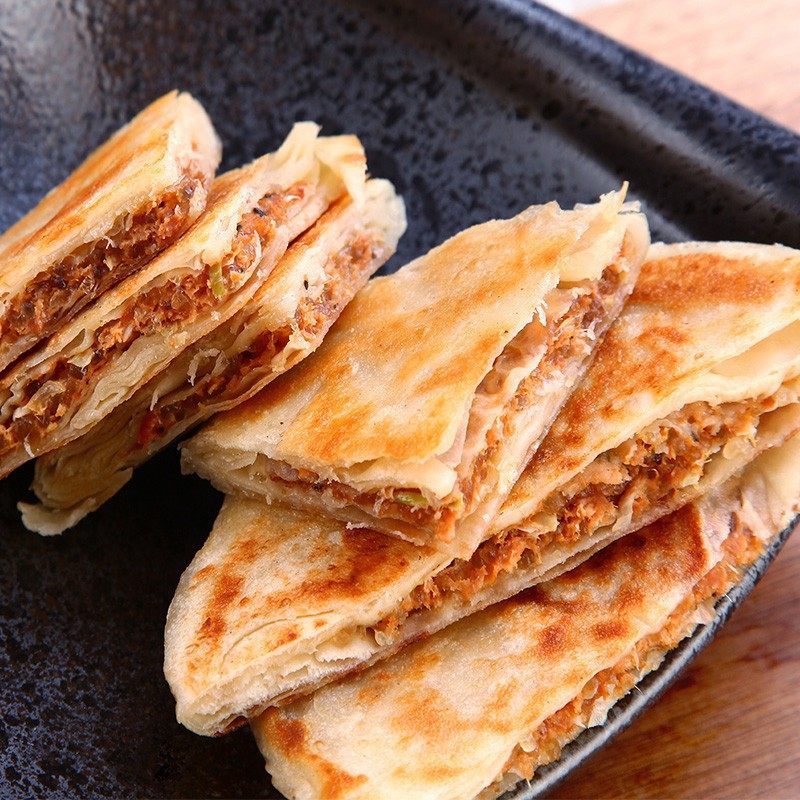 Beef Pie Crispy Breakfast Fast Food Semi-finished Products Lazy Heating Instant Instant Instant Instant Hand Scratch Pancake Quick Frozen