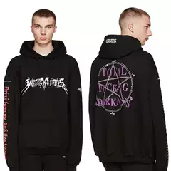 European and American men's American fashion brand Huang Zitao with magic array printed fleece-lined hoodie hoodie hoodie